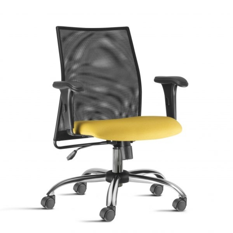 Cadeira Giratória Amarela Valor Vila Califórnia - Cadeira Giratória Branca