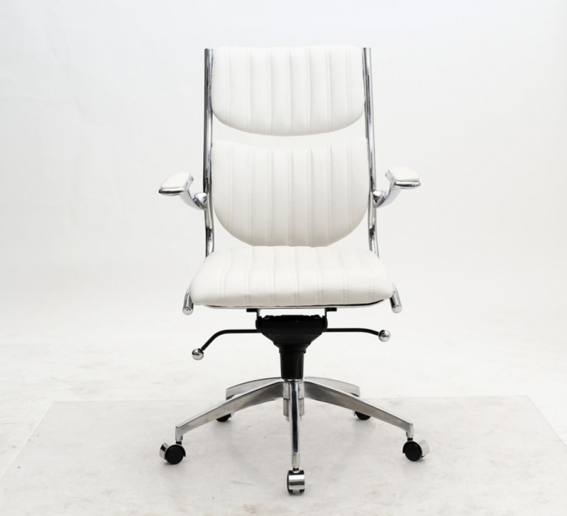 Comprar Cadeira Giratória Branca São Miguel Paulista - Cadeira Giratória Hidráulica